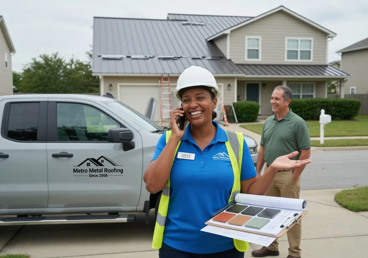 Storm Damage Metal Roof Repair in East Orleans, MA